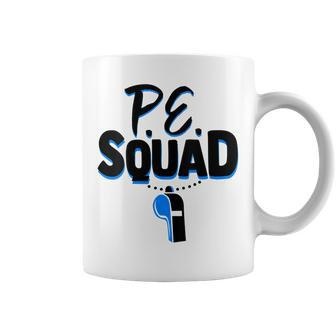 Womens Physical Education Teacher Coach Gym Pe Squad Coffee Mug - Seseable