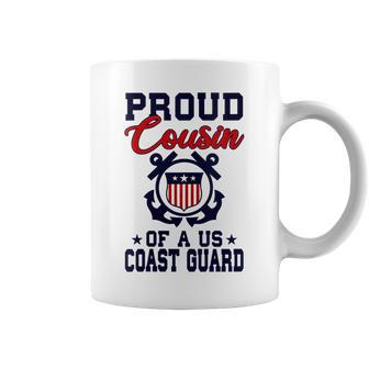 Womens Proud Us Coast Guard Cousin Coffee Mug - Seseable