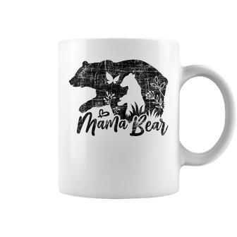 Womens Retro Mama Bear With Cub Cute Mothers Day Coffee Mug | Mazezy