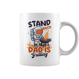 Womens Stand Back Dad Is Grilling Design Fathers Day Bbq Coffee Mug - Thegiftio UK