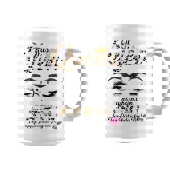 Womens This Queen Was Born In April White Queen Birthday Coffee Mug | Mazezy