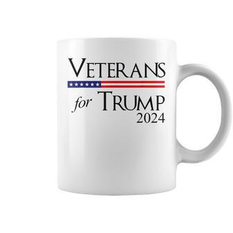 Womens Trump 2024 Veterans For Trump 2024 Coffee Mug - Seseable