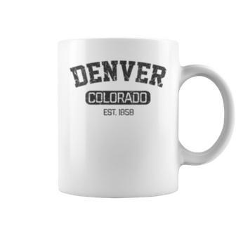 Womens Vintage Denver Colorado Est 1858 Souvenir Gift Coffee Mug - Seseable