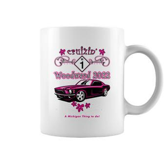 Woodward Cruise 2022 Motif Design Coffee Mug - Thegiftio UK