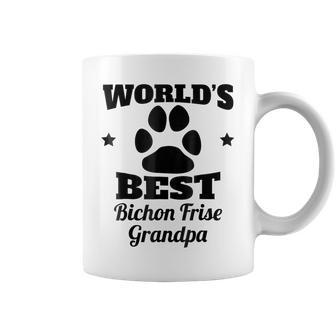 Worlds Best Bichon Frise Grandpa Dog Lover Gift For Mens Coffee Mug | Mazezy