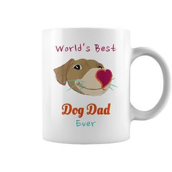 Worlds Best Dog Dad Ever Funny For Pets Lover Coffee Mug | Mazezy