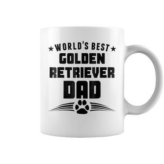 Worlds Best Golden Retriever Dad Gift For Mens Coffee Mug | Mazezy