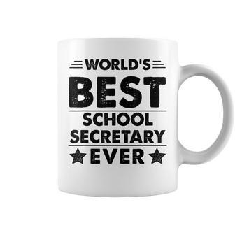 Worlds Best School Secretary Ever Coffee Mug - Seseable
