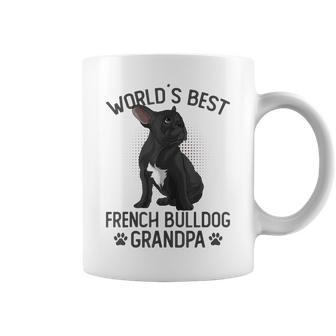 World´S Best French Bulldog Grandpa Funny Frenchie Dog Lover Gift For Mens Coffee Mug | Mazezy