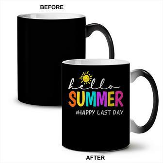 Happy Last Day Of School Teacher Student Hello Summer Gifts Coffee Color Changing Mug | Mazezy