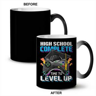 High School Level Complete Class Of 2023 Graduation Gift Boy Coffee Color Changing Mug | Mazezy DE