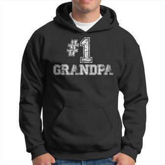 1 Grandpa T Number One Fathers Day Gift For Mens Hoodie | Mazezy