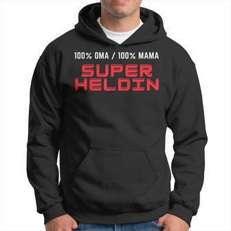 100 Oma 100 Mama Superheldin Hoodie - Seseable