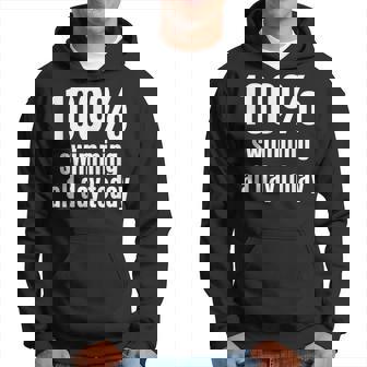 100% Schwimmen Lustiges Hoodie für Surfer & Schwimmer - Seseable
