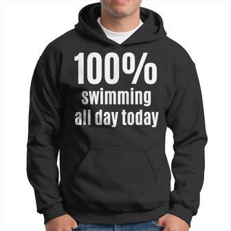 100% Schwimmen Lustiges Hoodie für Surfer & Schwimmer - Seseable