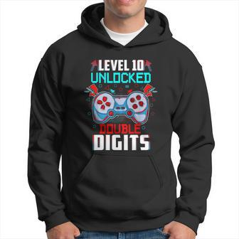 10Th Birthday Gift For Boys Double Digits 10 Year Old Gifts Gamer Gift V2 Hoodie - Monsterry UK