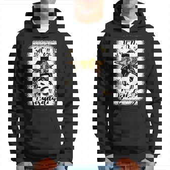 11Th Birthday Decorations Girl Messy Bun 11 Years Old Bday Hoodie | Mazezy