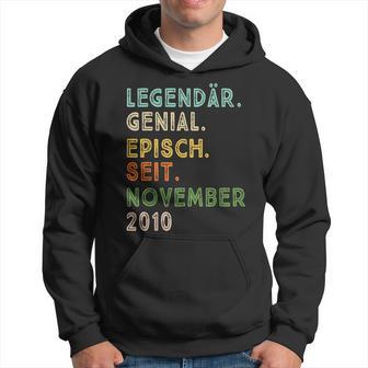 12 Geburtstag November Legendär Episch Seit 2010 Hoodie - Seseable