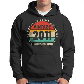 12 Year Old Gifts Made In 2011 Limited Edition 12Th Birthday Hoodie - Thegiftio UK