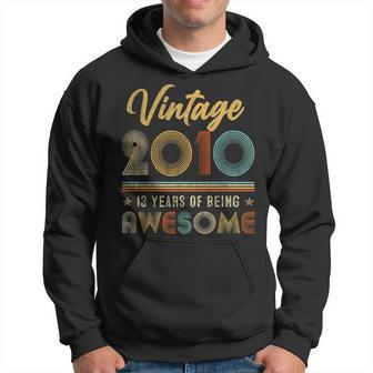 13Th Birthday Gift Vintage 2010 Limited Edition 13 Year Old Hoodie - Thegiftio UK