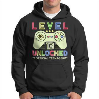 13Th Birthday T Shirt - Level 13 Unlocked Official Teenager Hoodie | Mazezy