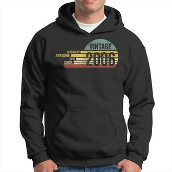 15 Year Old Legendary Retro Vintage Awesome Birthday 2006 Hoodie | Mazezy
