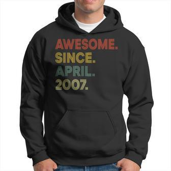 16 Year Old Awesome Since April 2007 16Th Birthday Hoodie | Mazezy