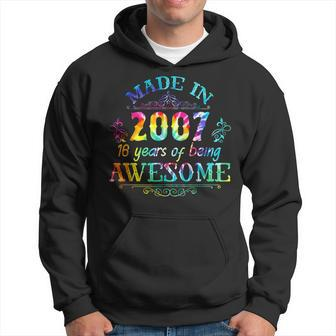 16Th Birthday Gifts Born In 2007 16 Years Of Being Awesome Hoodie - Seseable