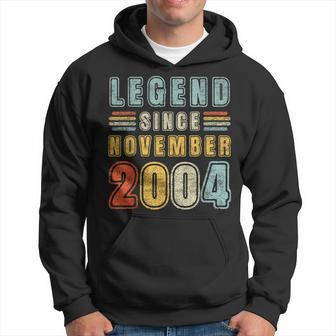 18 Jahre Alte Legende Seit 18 Geburtstag Im November 2004 Hoodie - Seseable