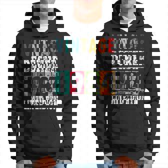 1984 Born In December Retro-Geschenkidee Hoodie - Seseable