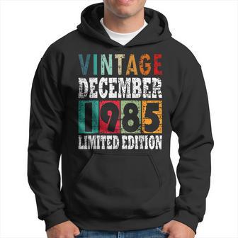 1985 Born In December Retro-Geschenkidee Hoodie - Seseable