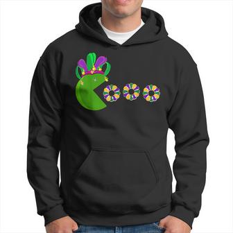 Hat Eating King Cakes Funny Mardi Gras New Orleans Carnival  Hoodie