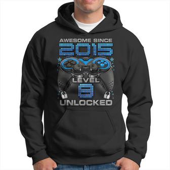 Level 8 Unlocked Awesome Since 2015 8Th Birthday Gaming  V13 Hoodie