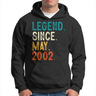 21 Year Old Legend Since May 2002 21St Birthday Hoodie | Mazezy