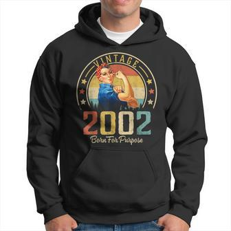 21 Years Old Birthday Gifts Vintage 2002 21St Birthday Gifts Hoodie - Seseable