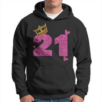 21St Birthday Crown 21 Years Old Bday Hoodie | Mazezy