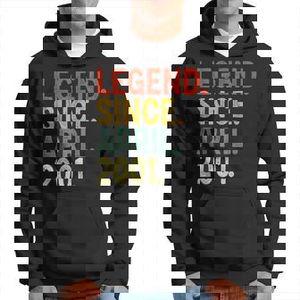 22 Year Old Legend Since April 2001 22Nd Birthday Hoodie | Mazezy