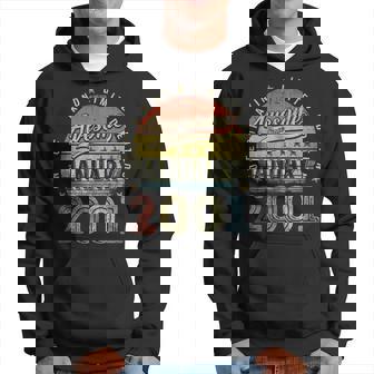 22Th Birthday Gift Awesome Since January 2001 22 Year Old Hoodie - Seseable