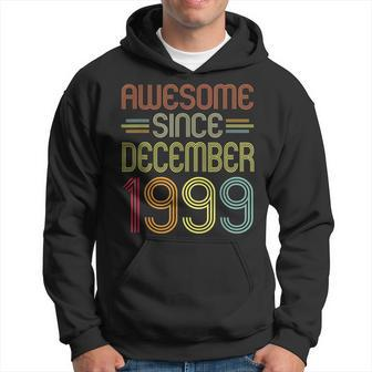 23Rd Birthday Gifts Awesome Since December 1999 23 Years Old Men Hoodie Graphic Print Hooded Sweatshirt - Seseable