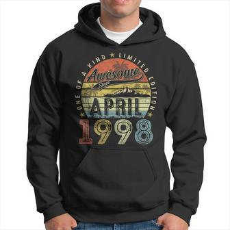25Th Birthday Gift Awesome Since April 1998 25 Year Old Hoodie | Mazezy