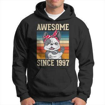 26 Year Old Awesome Since 1997 26Th Birthday Gift Dog Girl Hoodie - Seseable