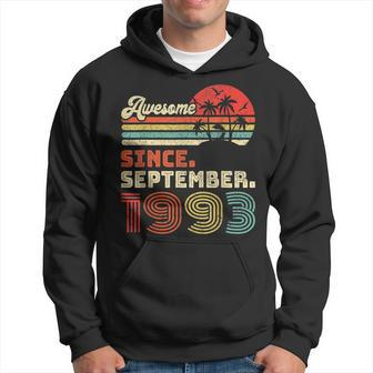 30 Year Old Awesome Since September 1993 30Th Birthday Hoodie - Thegiftio UK