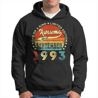 30 Years Old Gifts Awesome Since September 1993 30Th Hoodie - Thegiftio UK