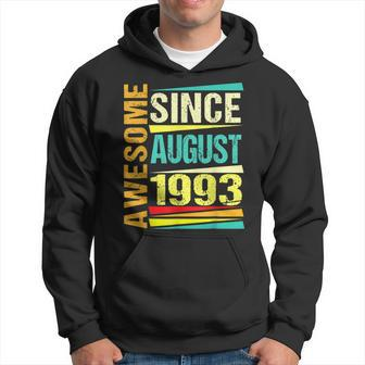 30 Years Old Gifts Legend Since August 1993 30Th Birthday Hoodie - Thegiftio UK