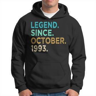 30 Years Old Gifts Legend Since October 1993 30Th Birthday Hoodie - Thegiftio UK