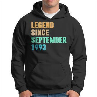 30 Years Old Gifts Legend Since September 1993 30Th Birthday V3 Hoodie - Thegiftio UK