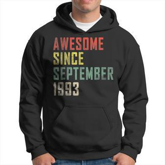 30Th Birthday Awesome Since September 1993 Hoodie - Thegiftio UK