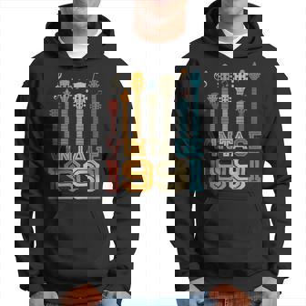 32Nd Birthday Gifts Vintage 1991 Guitarist Guitar Lovers Hoodie - Seseable