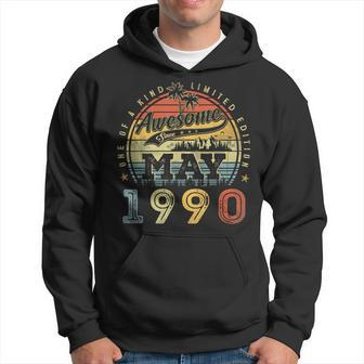 33 Year Old Awesome Since May 1990 33Rd Birthday Hoodie | Mazezy UK
