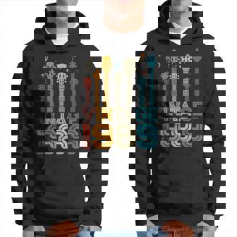 34Th Birthday Gifts Vintage 1989 Guitarist Guitar Lovers Hoodie - Seseable